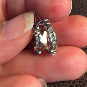 14K WHITE GOLD DIAMOND EARRINGS